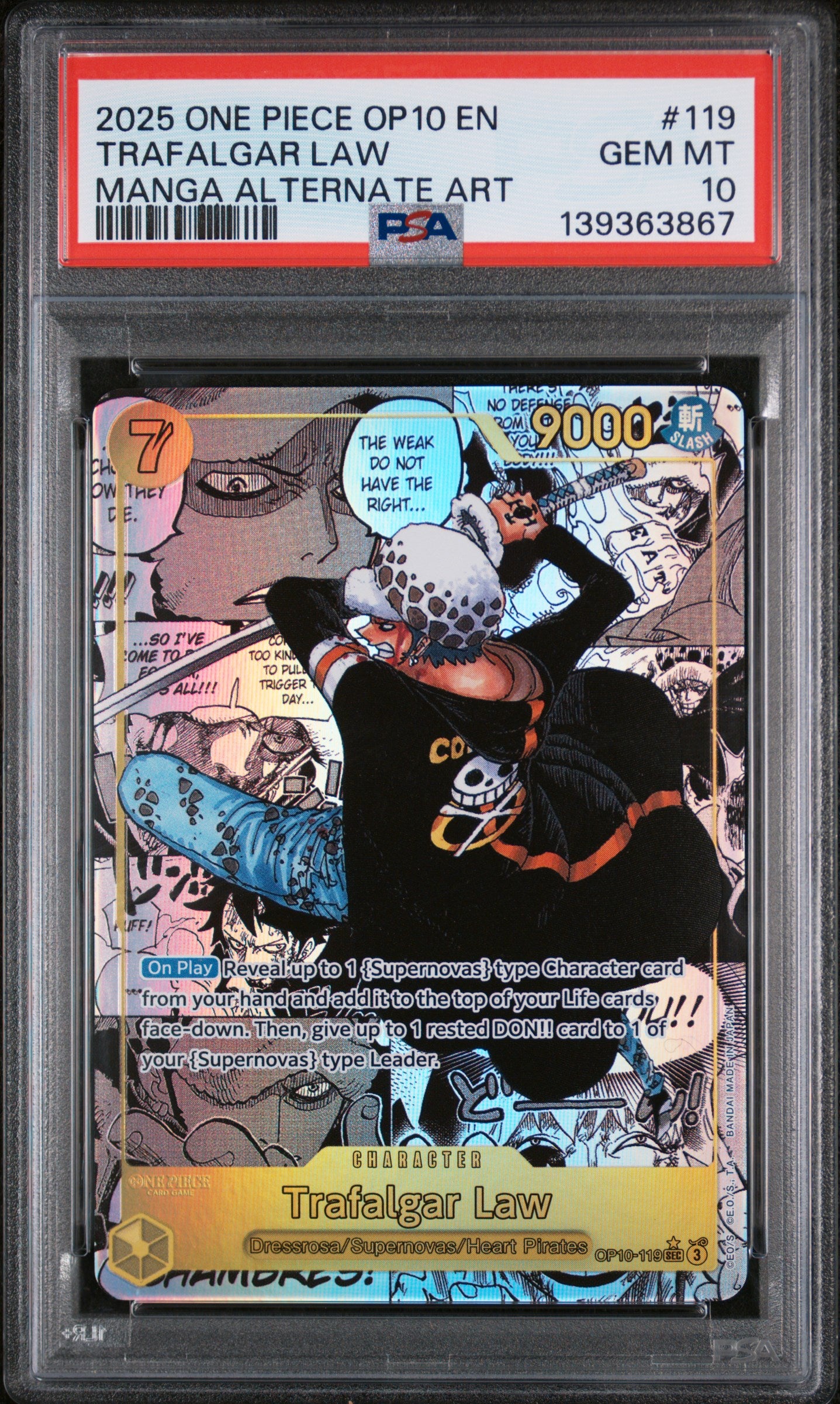 LAW MANGA PSA 10