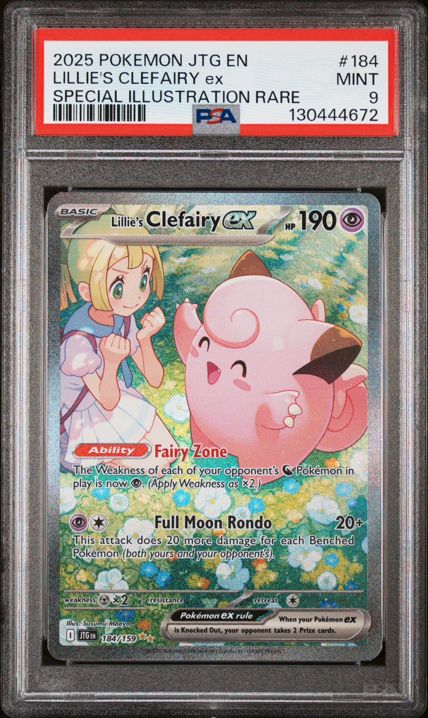 LILLIE'S CLEFAIRY ex SPECIAL ILLUSTRATION RARE PSA 9