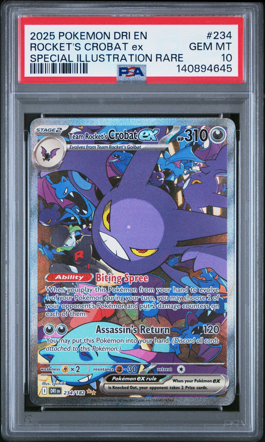 ROCKET'S CROBAT ex SPECIAL ILLUSTRATION RARE PSA 10
