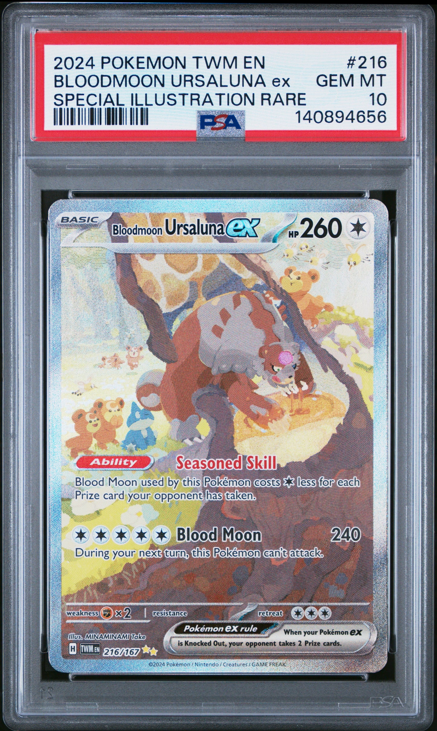 BLOODMOON URSALUNA ex SPECIAL ILLUSTRATION RARE PSA 10