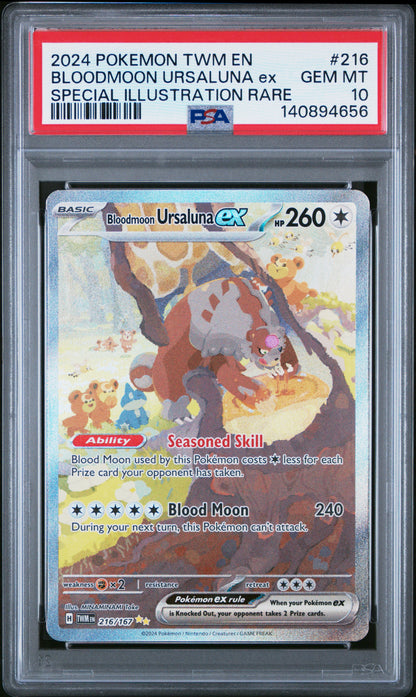 BLOODMOON URSALUNA ex SPECIAL ILLUSTRATION RARE PSA 10