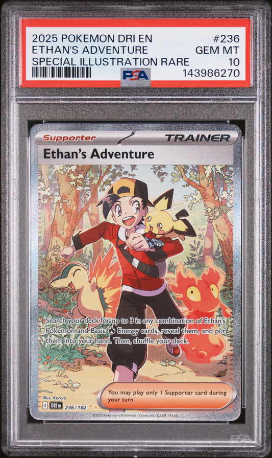 ETHAN'S ADVENTURE SPECIAL ILLUSTRATION RARE PSA 10