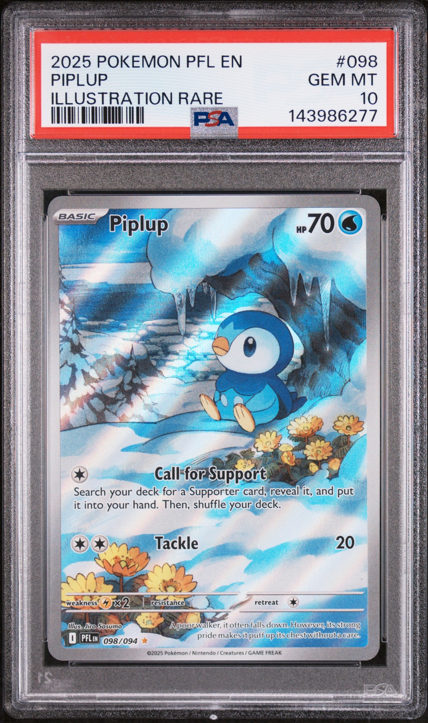 PIPLUP ILLUSTRATION RARE PSA 10
