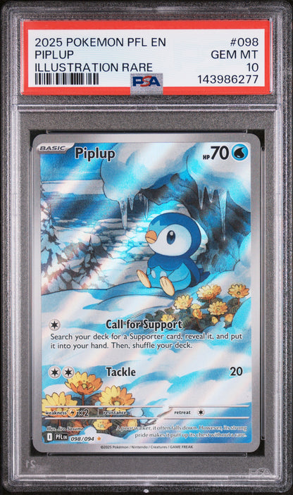 PIPLUP ILLUSTRATION RARE PSA 10