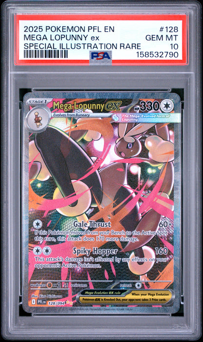 MEGA LOPUNNY ex SPECIAL ILLUSTRATION RARE PSA 10
