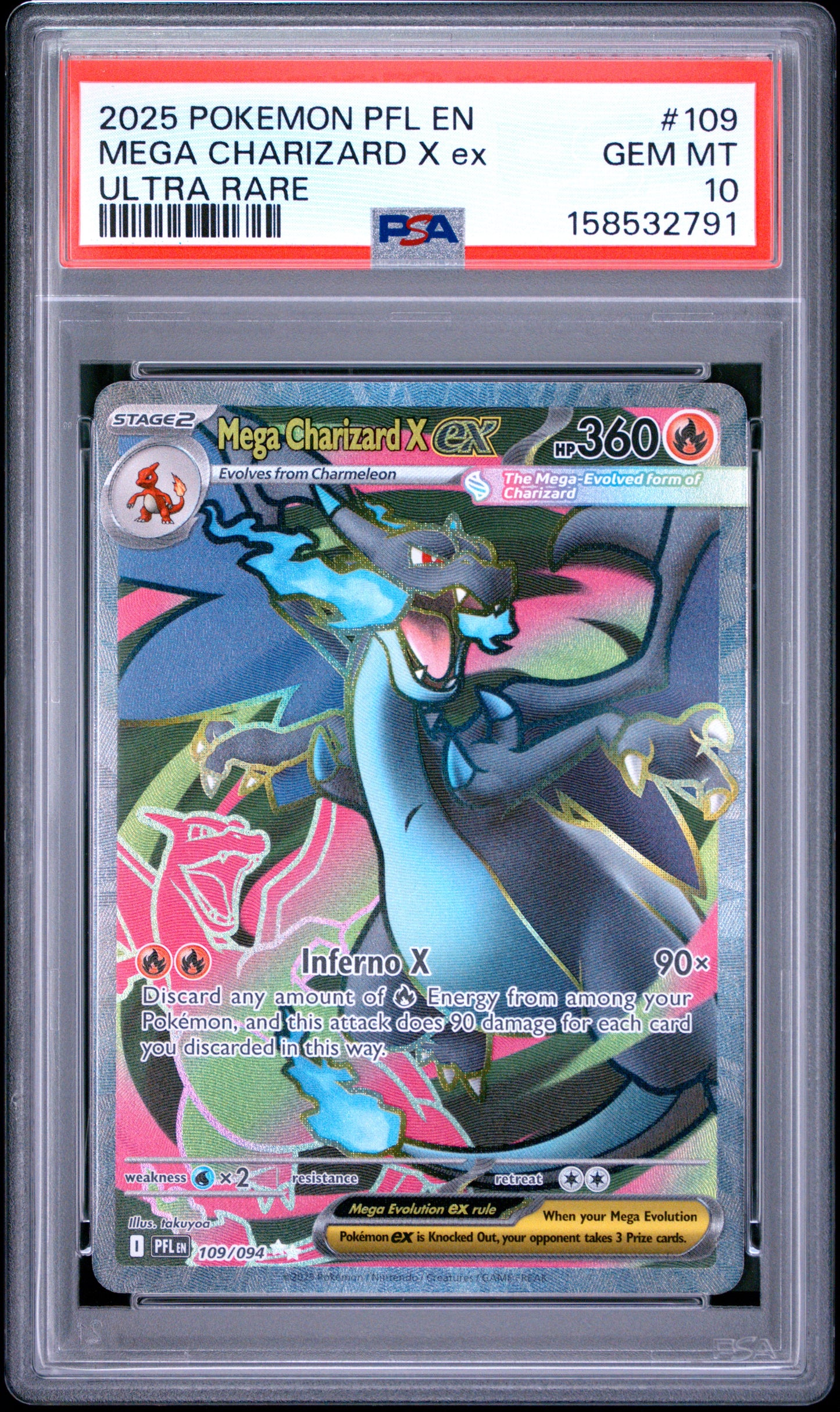 MEGA CHARIZARD X ex ULTRA RARE PSA 10
