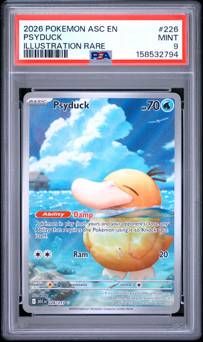 PSYDUCK ILLUSTRATION RARE PSA 9