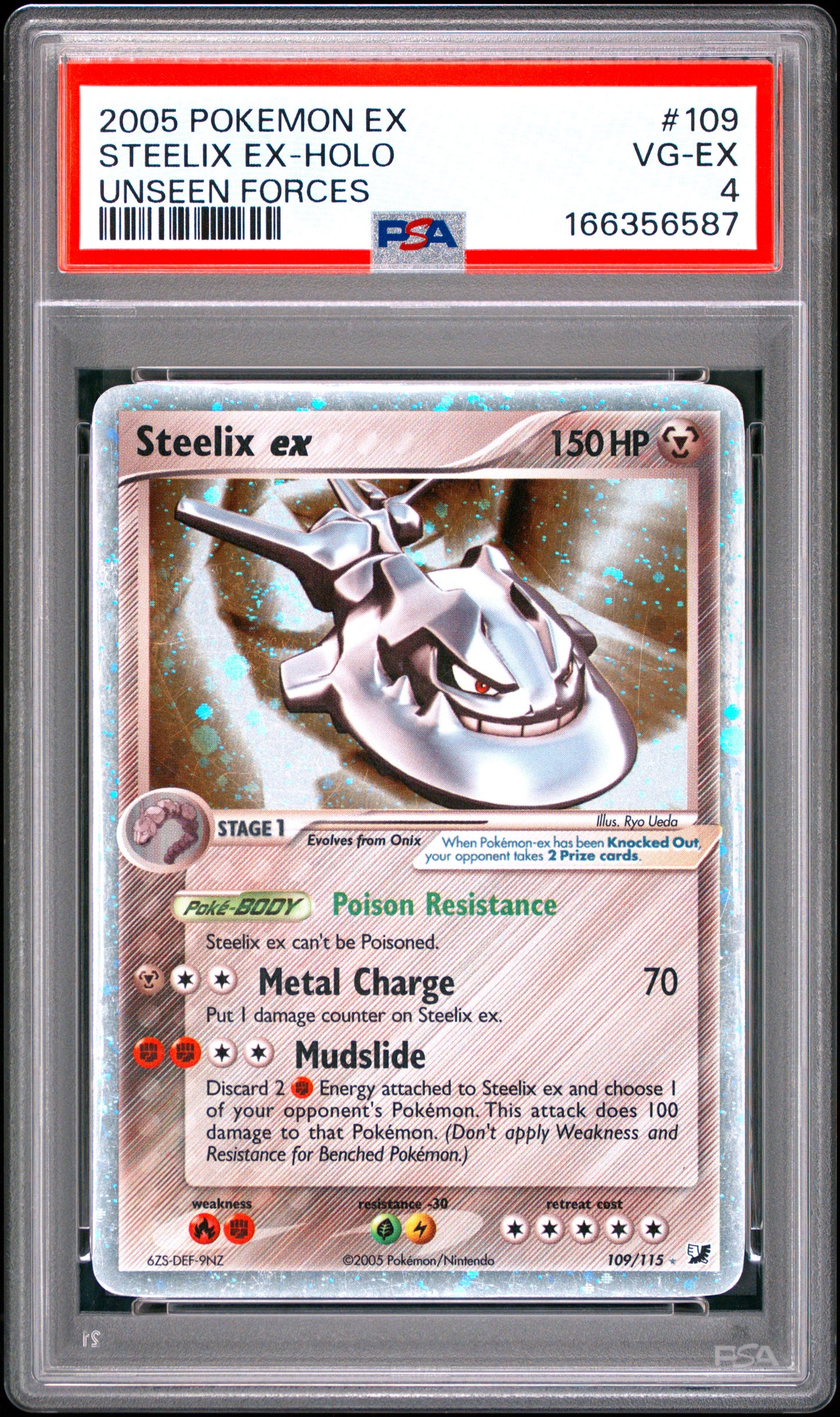 STEELIX EX-HOLO PSA 4