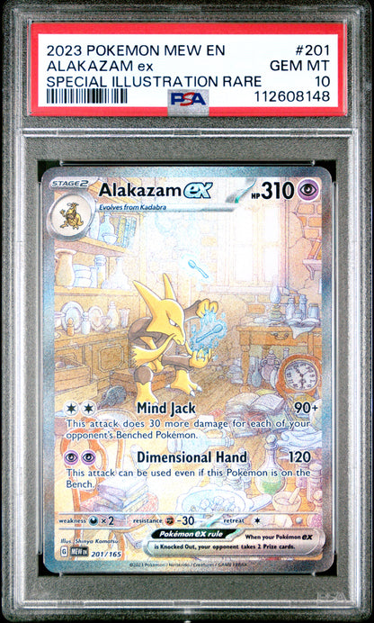 ALAKAZAM ex SPECIAL ILLUSTRATION RARE PSA 10
